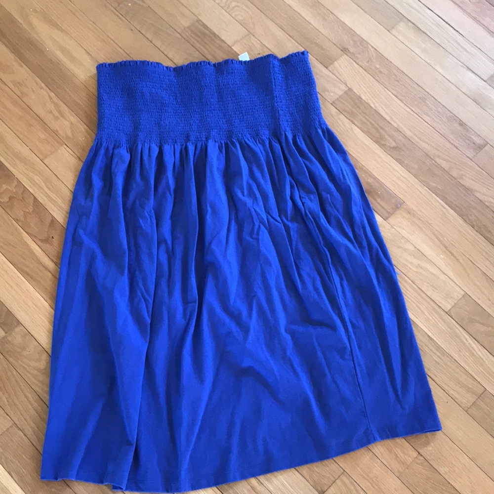 Strapless royal blue dress extra large New